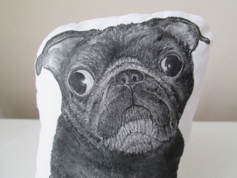 black pug plush