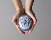 hedgehog toy soft plush stuffed animal hand painted fabric woodland home decor gift idea