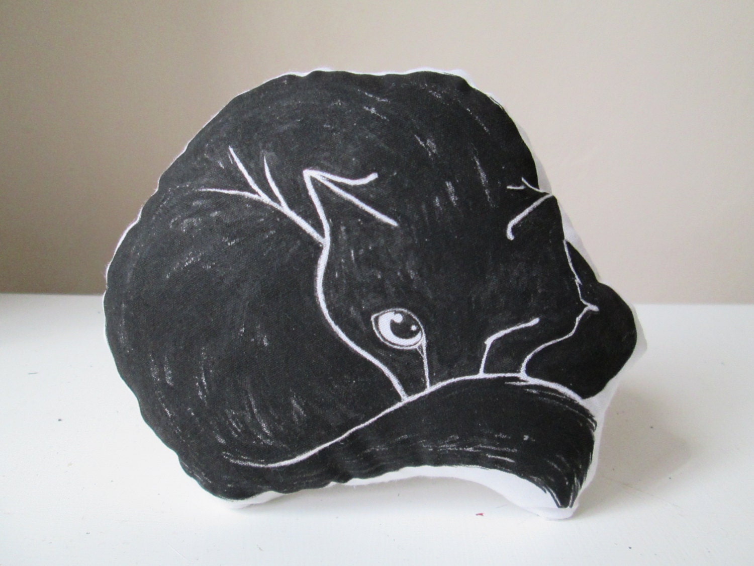 Black Cat Cuddly Toy Plush Gift Idea for Cat Lovers Small Etsy