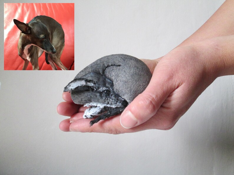 personalized pet memorial miniature custom animal totem soft figurine portrait cat dog sculpture