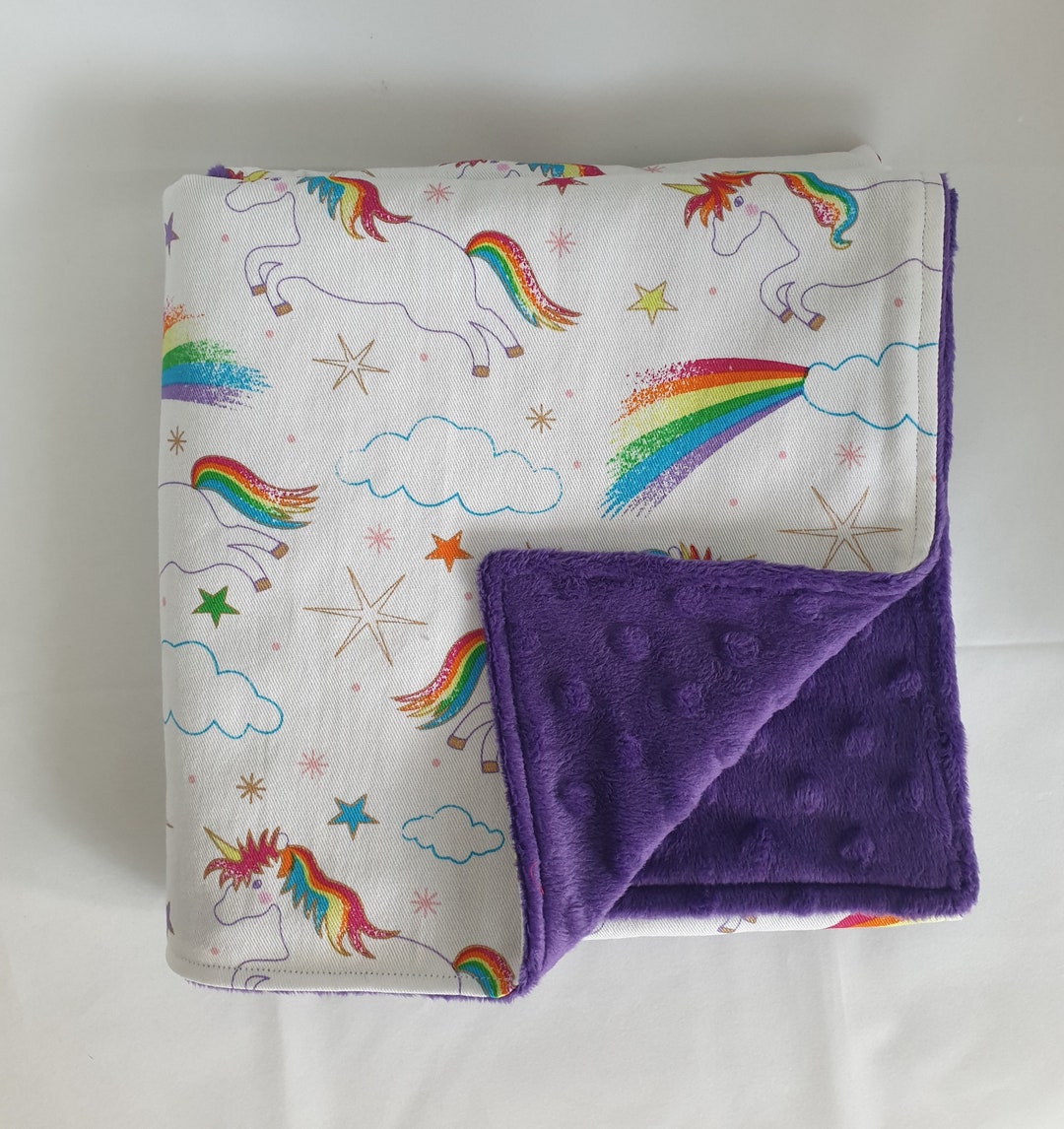 Blanket Comforter Cotton Minky Etsy