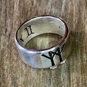 Man X II Ring, Dubbele Mannelijke Sieraden, Gay Pride, Queer Love, Cadeau voor hem, Trouwring, Echtgenoten
