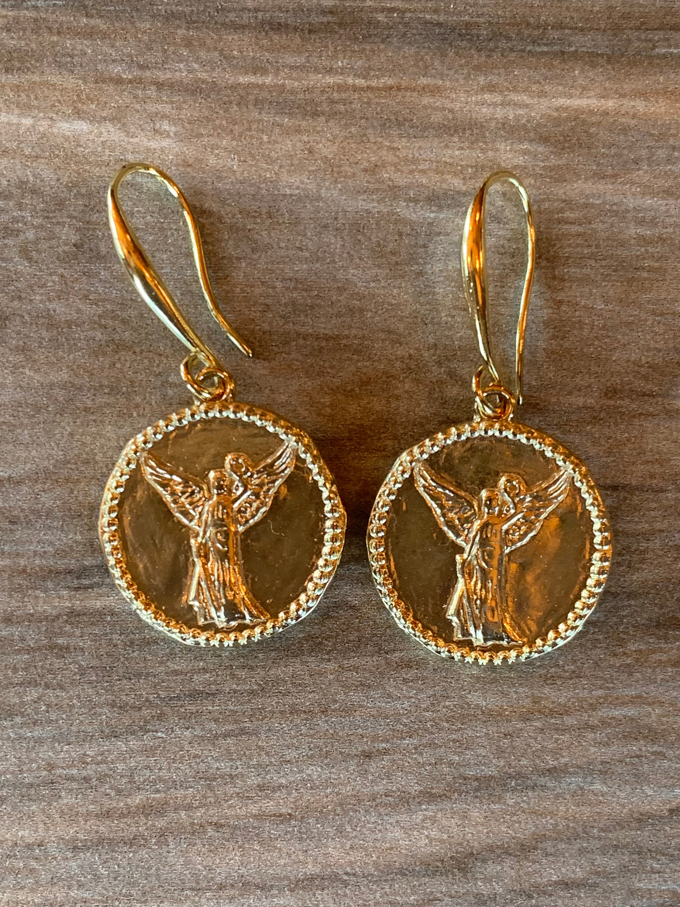 Gold Nike Earrings - Etsy Gold Nike Earrings - Etsy