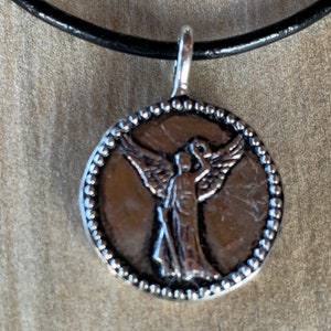 Nike Necklace Goddess of Victory, Greek Mythology Jewelry, Ancient Handmade Coin, Gift for Sports Lovers