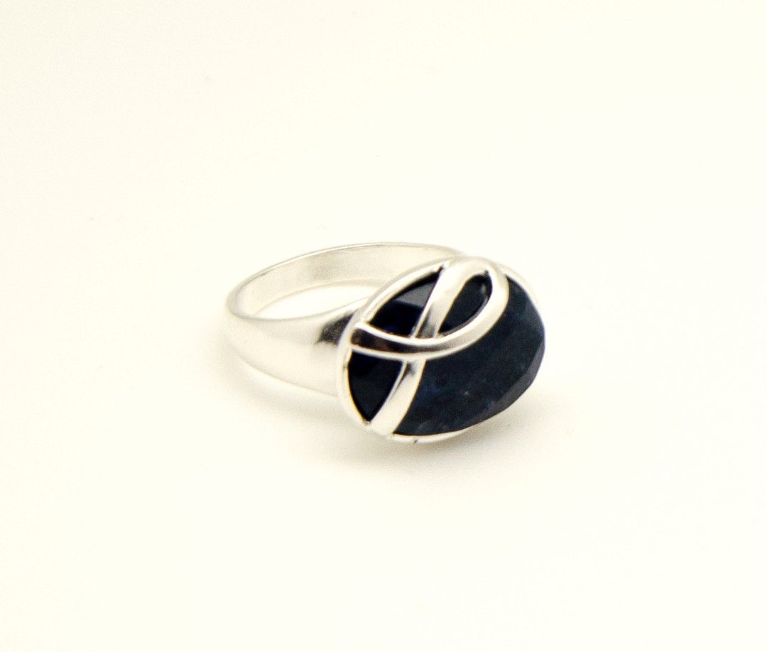 Cancer Awareness Ring Colon Cancer Dark Blue, Cancer Warrior, Supporter ...