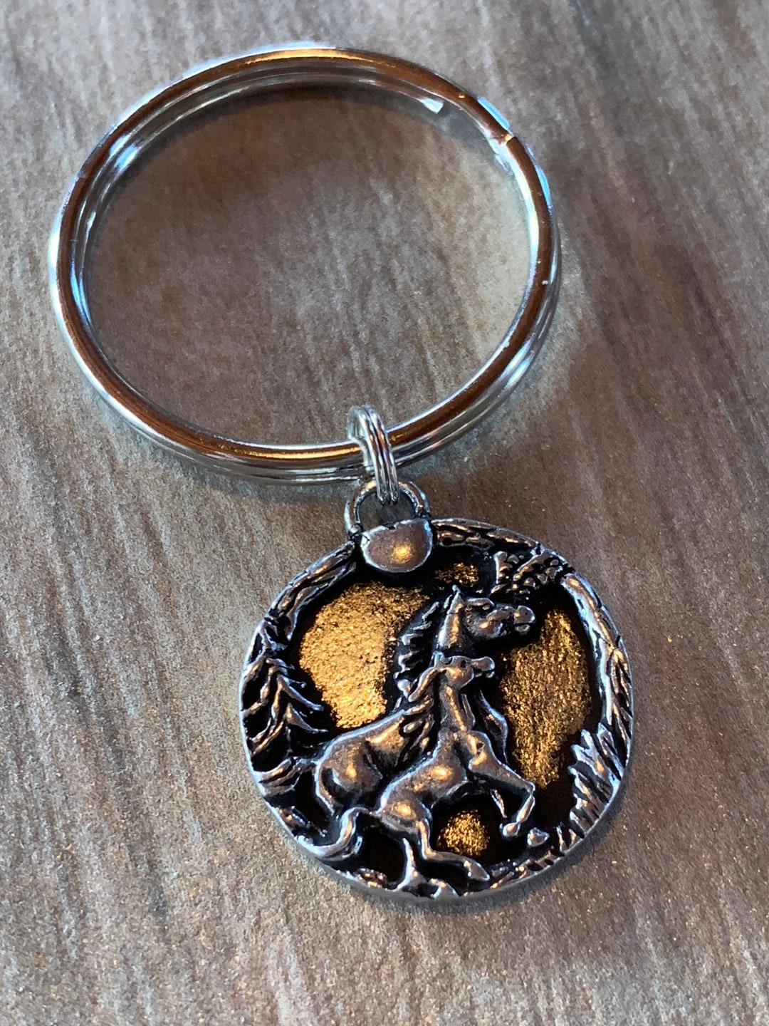 Horses Keychain, Gift for Her, Horse Girls, Mothers Day, Animal Lovers