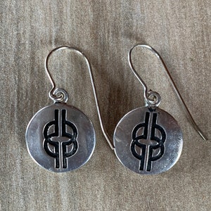 Adrinka Wisdom Earrings, Textile Handmade Tribal Symbology Jewelry, Teacher Gift