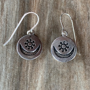 Adrinka Love Earrings, Textile Handmade Tribal Symbology Jewelry