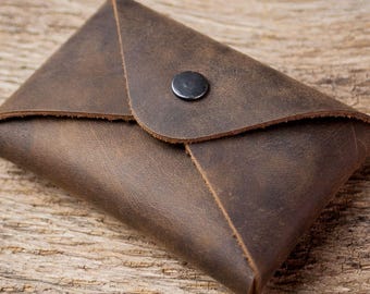 genuine leather | business card case | brown | red | green | blue | grau