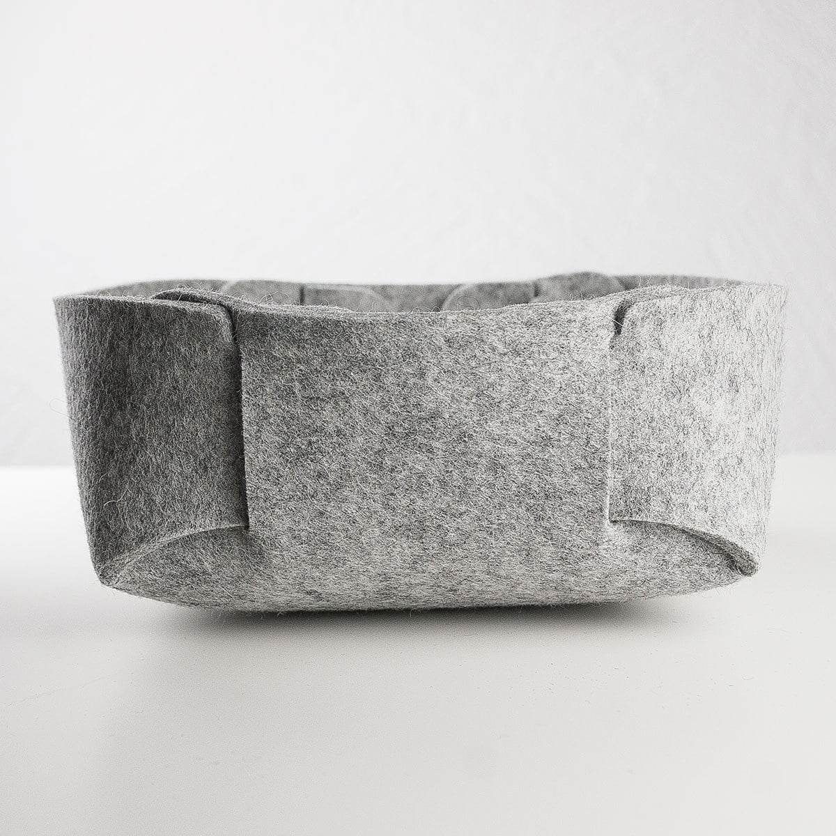 Korb Box Kiste Aufbewahrung Filz Behälter Utensilo Schale grau | Etsy