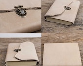 Blattwerk WT1014 Notebook with leather cover, nature, beige