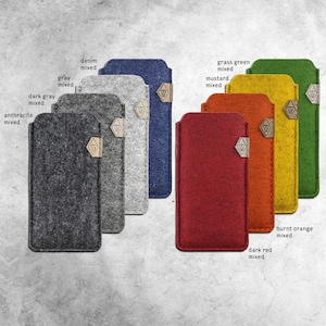 klassiek iPhone-hoesje van vilt, slim-fit voor Apple afbeelding 5