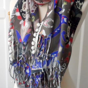 High quality Pashmina shawl ,Double side Printed very soft  shawls/ Long multicolor eco-friendly scarf/Gifts for women,Christmas,Birthday