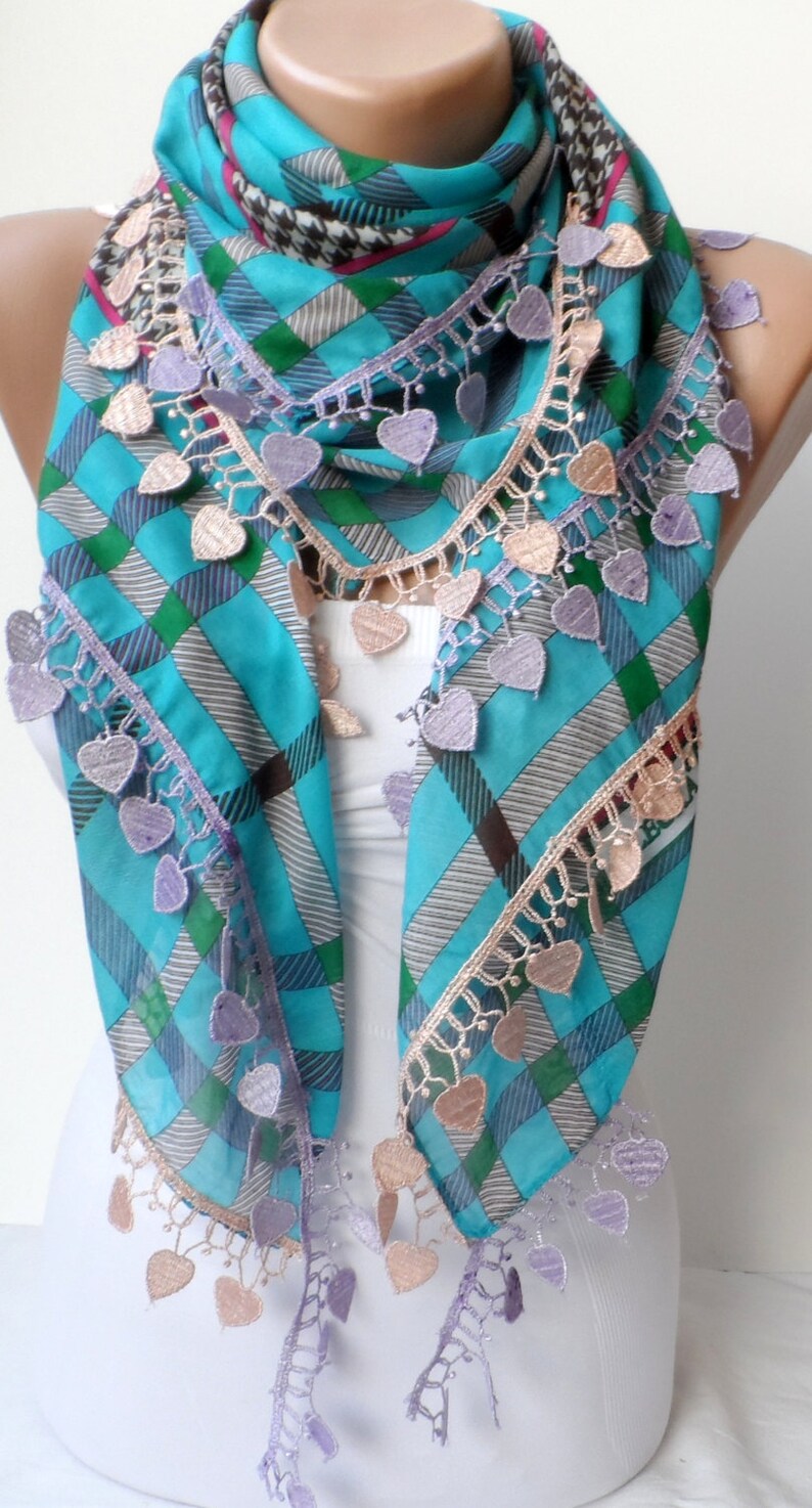 Soft Cotton lace scarf Multicolor Yemeni Scarf Floral Summer Etsy