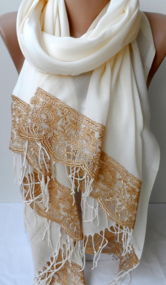 rose gold pashmina shawl