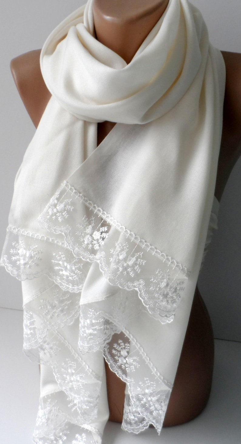 Summer Bridal Shawl in Cream Wedding Shawls Cream Pashmina Etsy