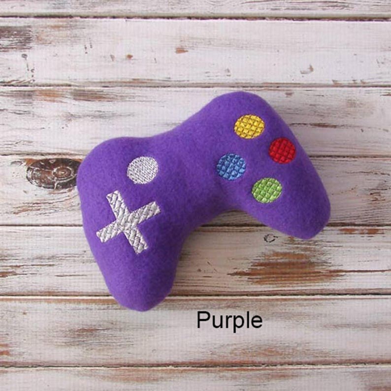 Soft Baby Toy, Game Controller, Geeky Baby, Toddler Girl, Fleece, Stuffed Toy, Pastel Pink Purple
