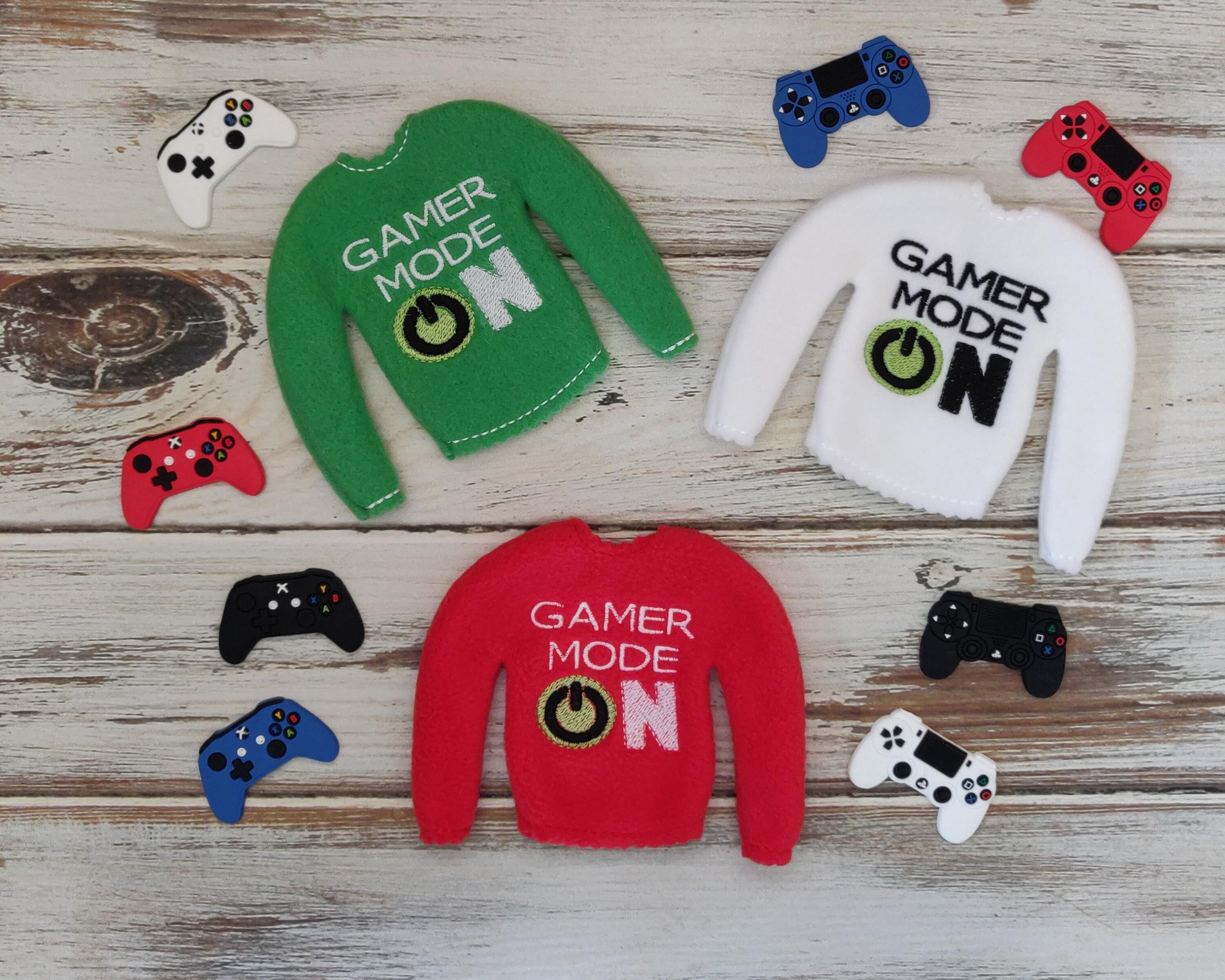 Elf  Prop Gamer Shirt, Gaming Elf Doll Christmas Sweater