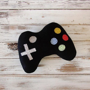 Geek Baby, Gamer Toy, Video Game Plushie , Geeky Toy, Handmade, Video Game Controller, Stuffed Toy Black