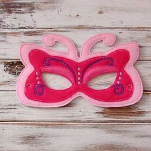 Butterfly Mask, Felt Kids Mask Costume - Dress Up Imaginary Play, Party Favor