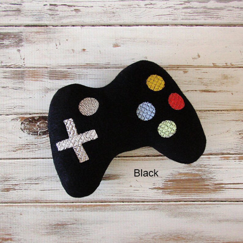 Nerdy Baby, Geek, Game Controller, Geeky, New Baby Gift, Fleece, Stuffed Toy, Black