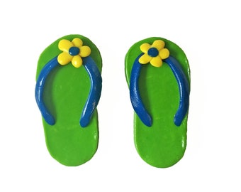 Handmade Flip Flop Magnets – Summer Beach House Decor
