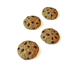 Cookie Magnets - Polymer Clay Magnet - Food Magnet - Chocolate Chip Cookie Magnets - Kitchen Magnet - Refrigerator Magnet - Cute Magnet
