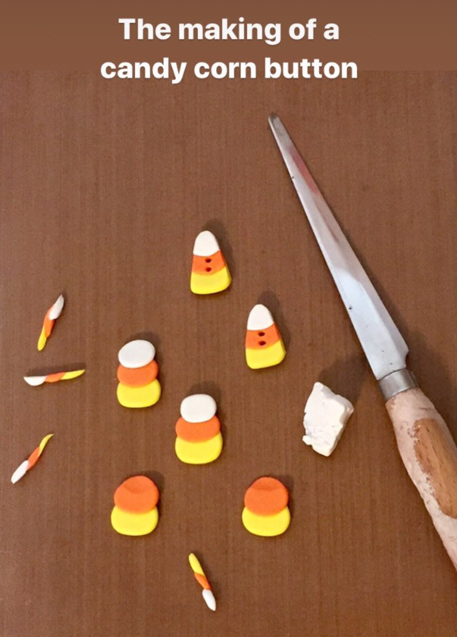 Candy Corn Buttons Halloween Buttons Sewing Buttons Etsy
