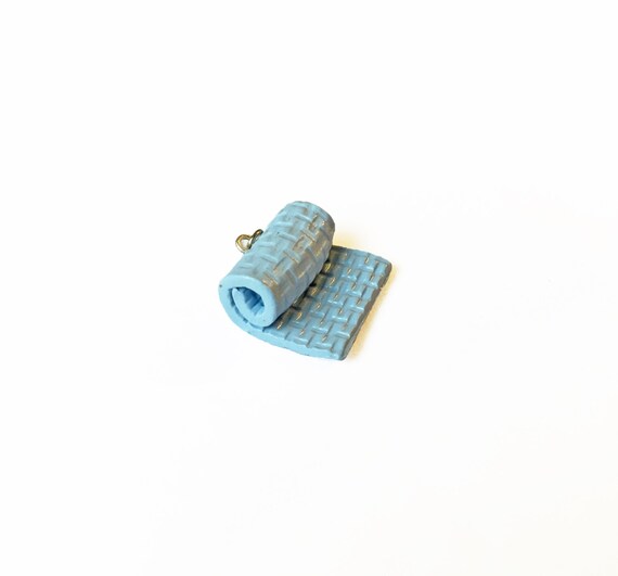 Yoga Mat Charm Polymer Clay Charm Fitness Charm Yoga Etsy