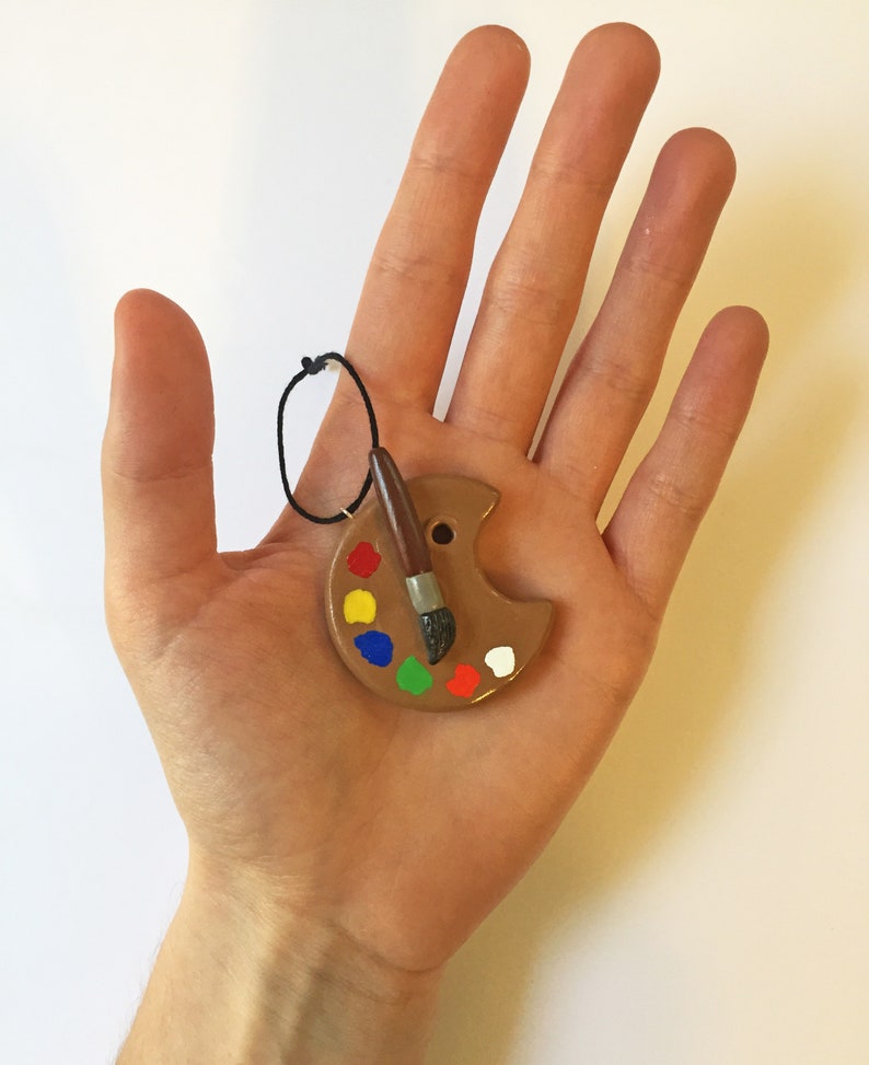 Artist Palette Ornament Artist Gift Christmas Ornament Etsy