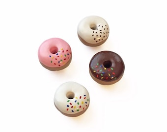 Donut Magnets - Donut Gift - Fridge Magnets - Donut Party Favor - Refrigerator Magnet - Small Magnet - Doughnut Magnet