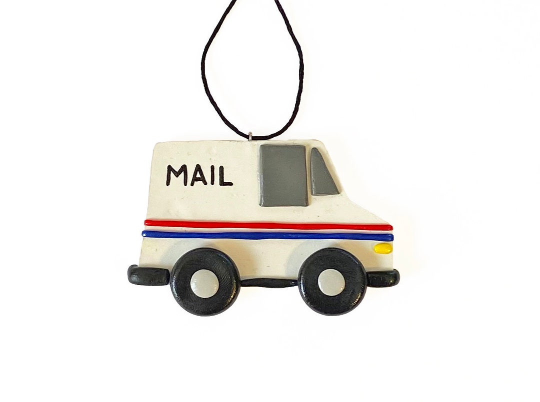 Mail Truck Ornament Christmas Ornament Postal Truck Ornament Mail