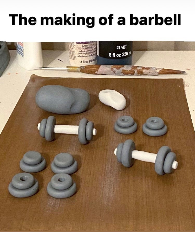 Barbell Ornament Fitness Ornament Personal Trainer Gift Etsy