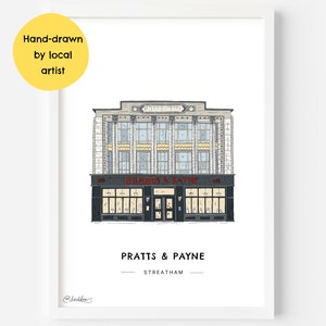 Pratts & Payne Pub Streatham Wall Art Print SW16 - South London ...