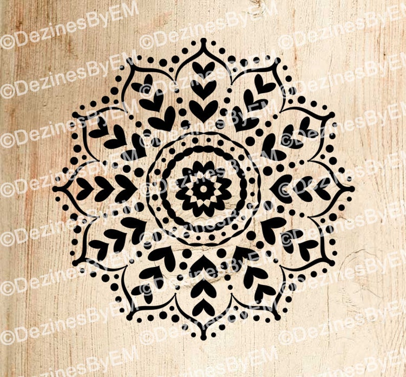 Download Mandala Heart SVG Great for Valentine's gift Heart Mandala ...