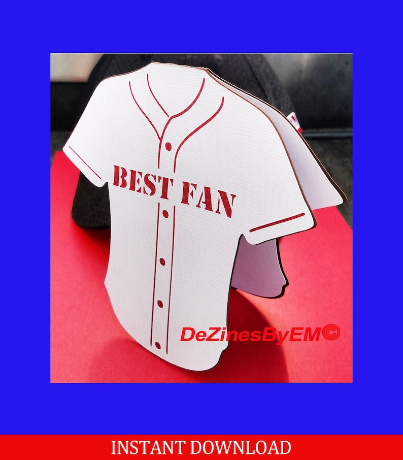 Download Best Fan Sports Jersey SVG card for Cricut Silhouette and ...