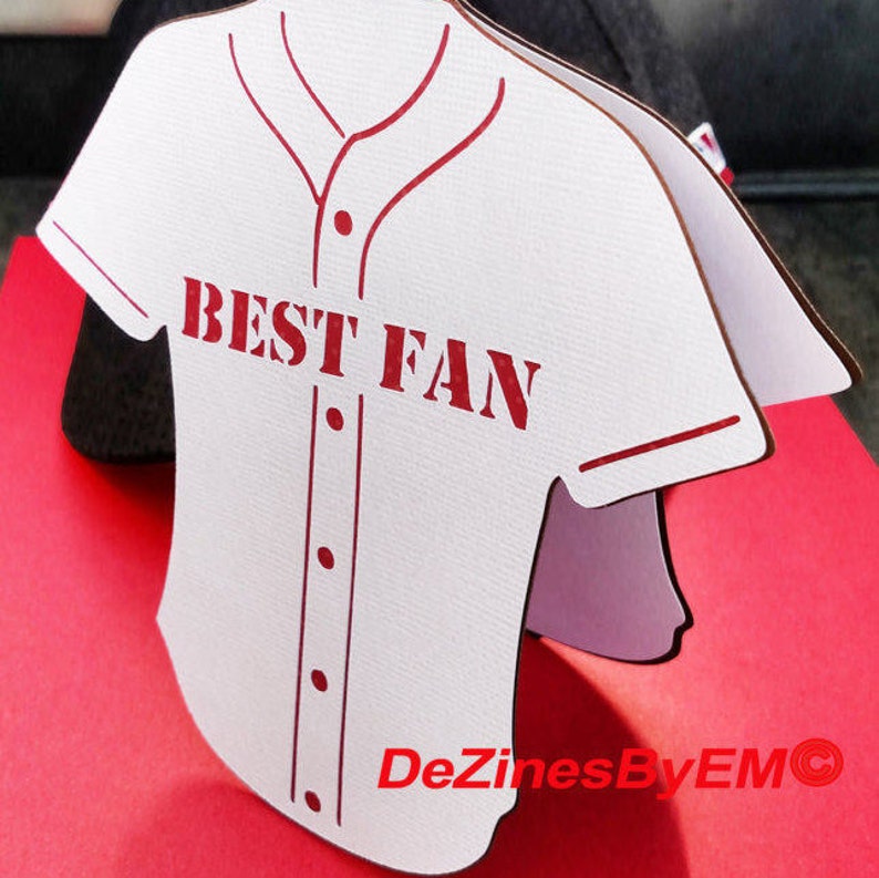 Best Fan Sports Jersey SVG Card for Cricut Silhouette and Etsy