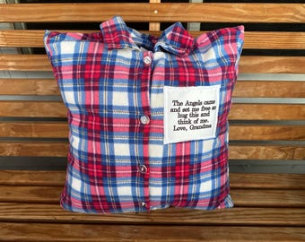 Custom Memory Pillow/Memory Pillows/Loved One Memory Pillow/T-Shirt Memory Pillow
