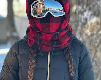 Ski Hood, Over the Helmet Hood, Balaclava, Ski Helmet Cover, Ski Mask, Balaclava Helmet Cover, Ski Helmet Hood, Fleece Ski Hood