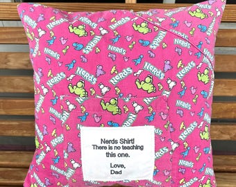 Custom Memory Pillow/Memory Pillows/Loved One Memory Pillow/T-Shirt Memory Pillow