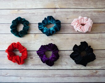 Soft Velvet Scrunchies: Hair Accessories