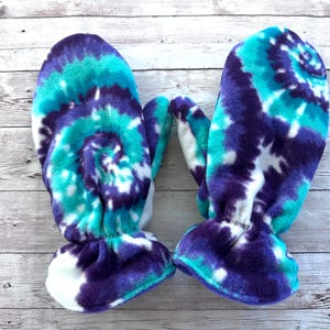 Tie Dye Fleece Mittens