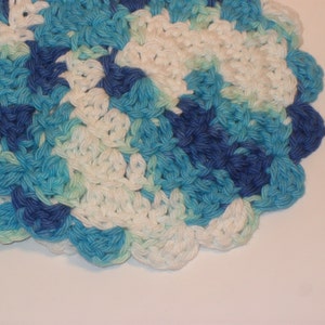Handmade Crochet Cotton Coasters Set of 4, Hostess Gift, Crochet Housewares image 2