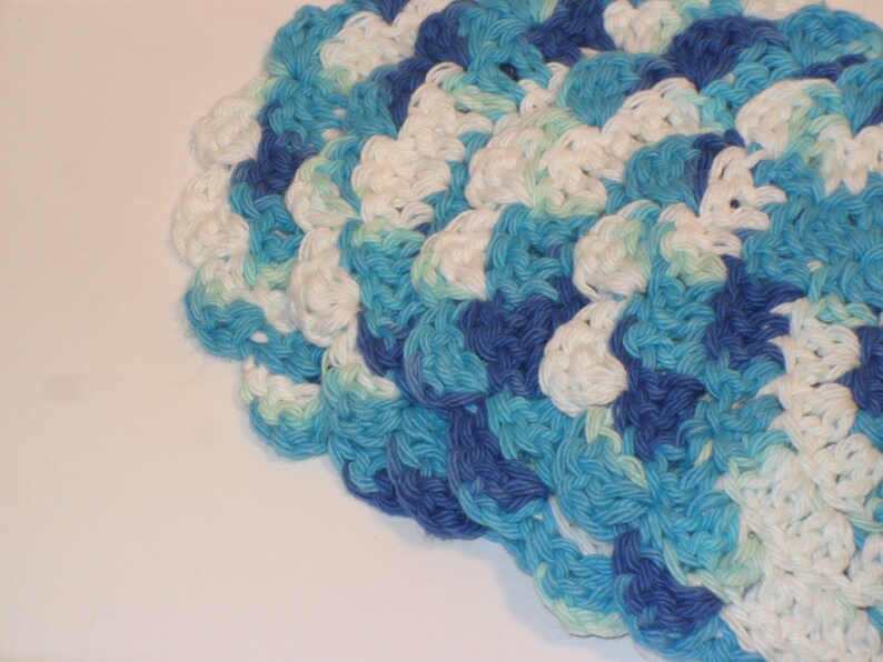 Handmade Crochet Cotton Coasters Set of 4, Hostess Gift, Crochet Housewares image 4