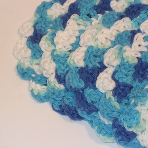 Handmade Crochet Cotton Coasters Set of 4, Hostess Gift, Crochet Housewares image 1