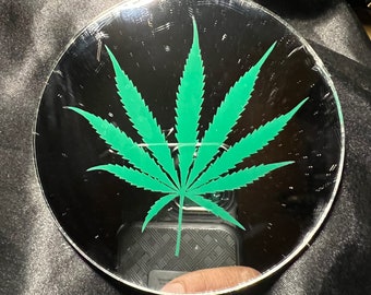 Glass mirror custom design coasters 4"