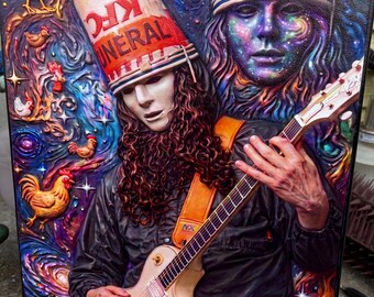 Buckethead custom UV canvas print 16x12" [or 8x10]