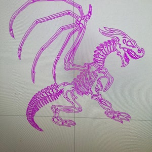 dfx svg Bone Dragon vector file
