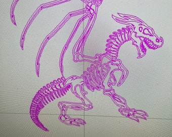 dfx svg Bone Dragon vector file
