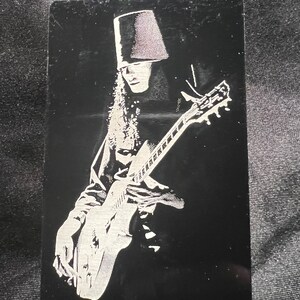 Buckethead laser ets metaal aluminium dun visitekaartje